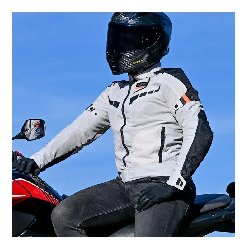 Jaqueta LS2 Masculina Garda Preto/Cinza/HV Laranja - Spinelli